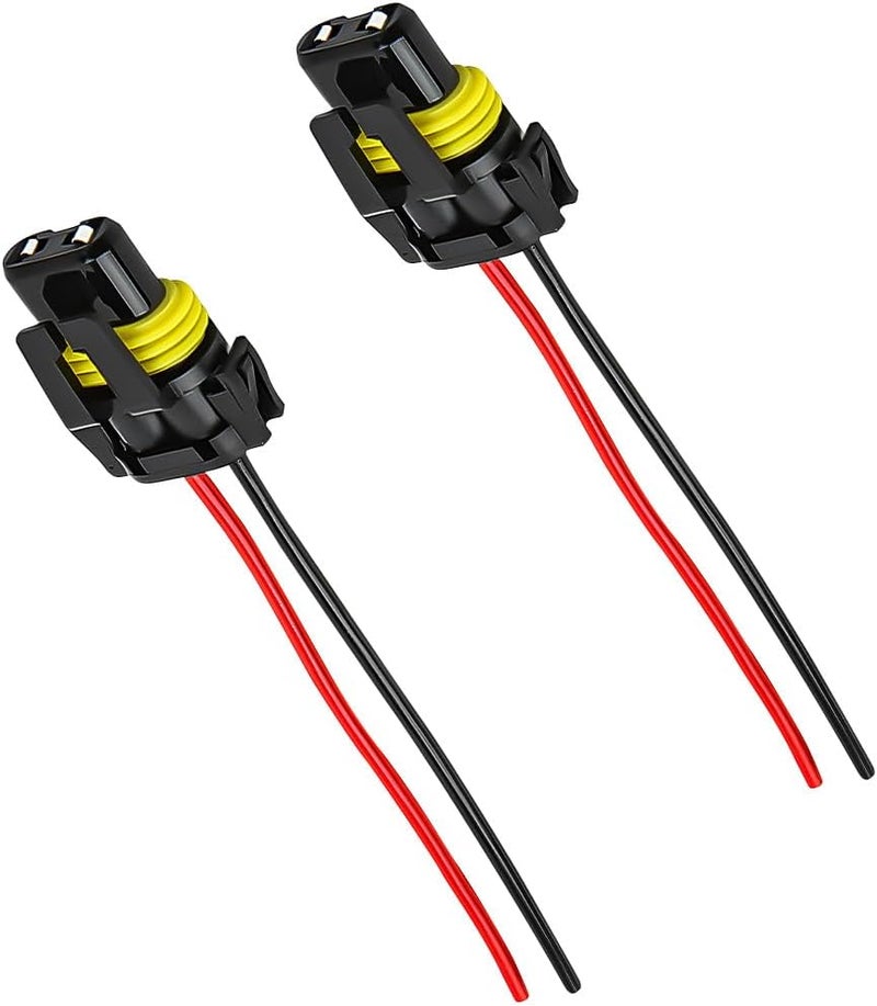 Wevdn 2 PCS 9005 HB3 9006 HB4 9012 Bulb Socket, Headlight Connector Female Adapter Wiring Harness Socket, Automotive Headlights Fog Lights Socket Wire Replacement, Car Accessories - Image 1